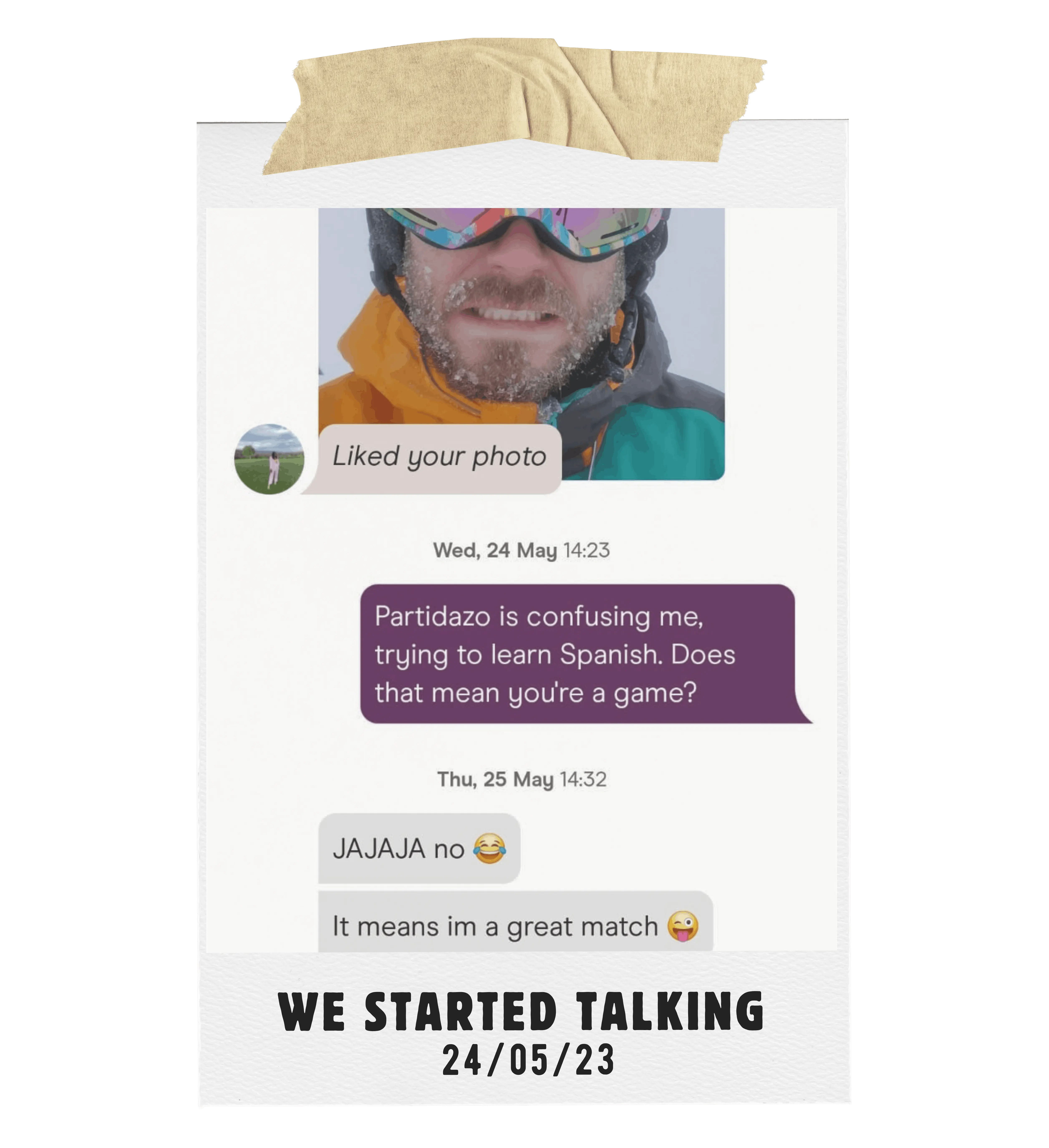 We started talking
